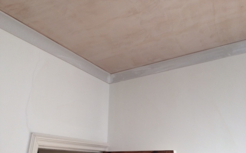 Acoustic ceiling - Plastered with new coving